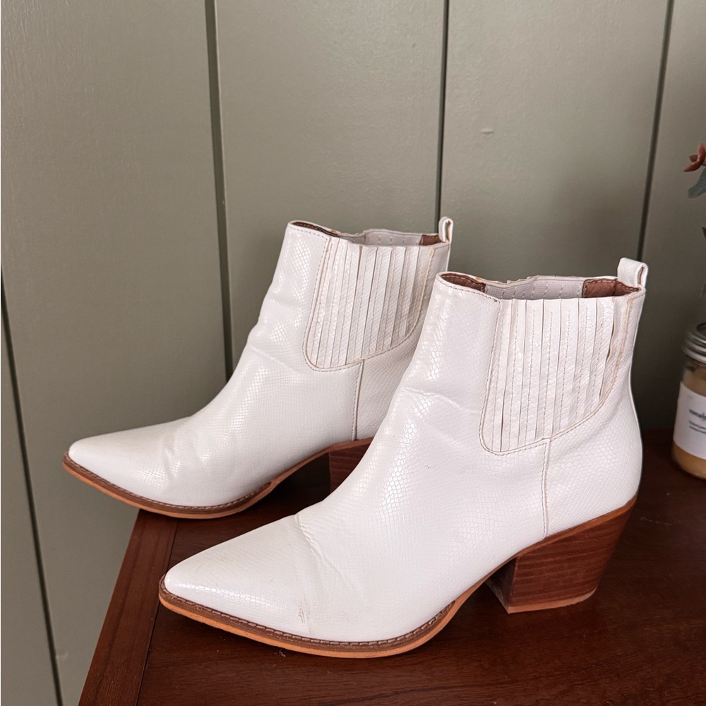 White Ankle Boots